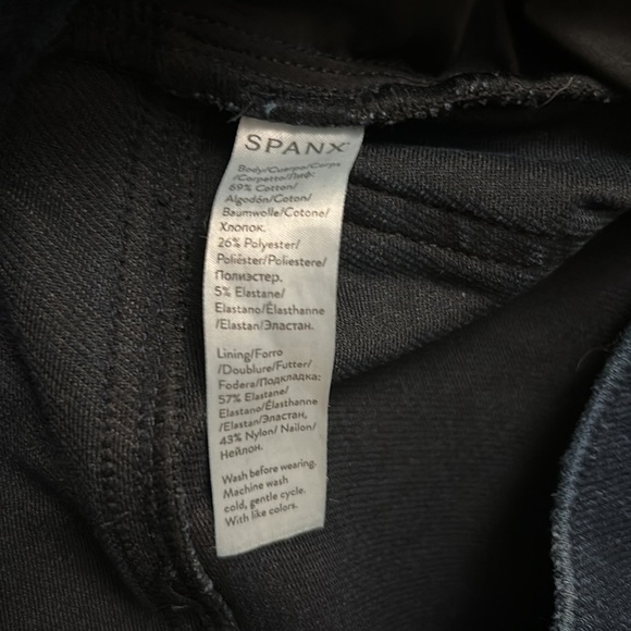 SPANX Jean-ish Ankle Leggings Mid-Rise Skinny Jeans Shapewear size Small - Picture 11 of 11
